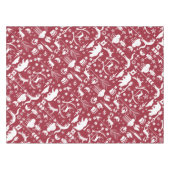 Fox Deer Bear Muster Hütte Jagdloge Tischdecke (Vorderseite (Horizontal))