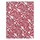 Fox Deer Bear Muster Hütte Jagdloge Tischdecke (Vorderseite)