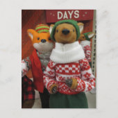 Fox & Deer Dekoration Postkarte (Vorderseite)