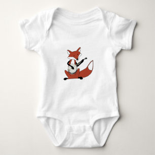 Fox, der das Banjo spielt Baby Strampler