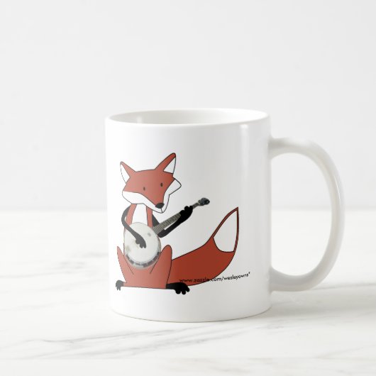 Fox, der das Banjo spielt Kaffeetasse (Rechts)
