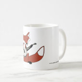 Fox, der das Banjo spielt Kaffeetasse (VorderseiteRechts)