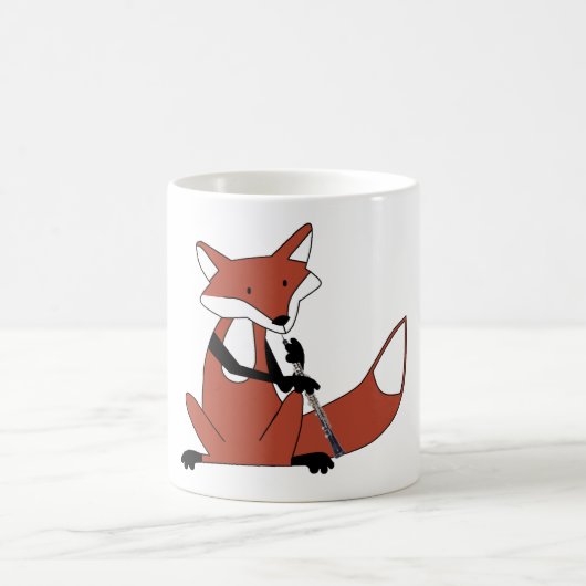 Fox, der das Oboe spielt Kaffeetasse (Mittel)