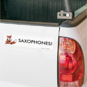 Fox, der das Saxophon spielt Autoaufkleber (Auf Lkw)