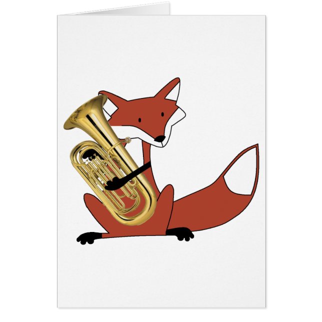 Fox, der den Euphonium spielt (Vorne)