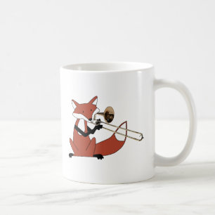 Fox, der den Trombone spielt Kaffeetasse