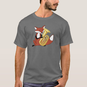Fox, der den Tuba spielt T-Shirt