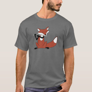 Fox, der die Flöte spielt T-Shirt