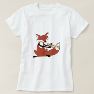 Fox, der die Trompete spielt T-Shirt