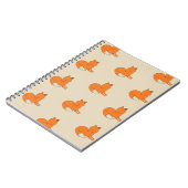 Fox, der Foto-Notizbuch zeichnet Notizblock (Linke Seite)