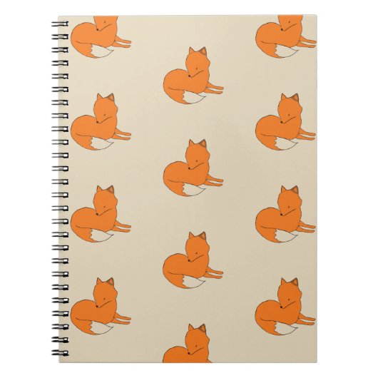 Fox, der Foto-Notizbuch zeichnet Notizblock (Vorderseite)
