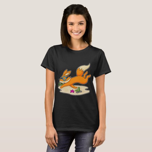 Fox Diver Schwimmbrille T-Shirt (Vorne ganz)