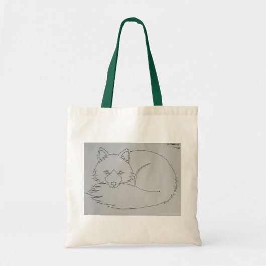 Fox Dot to Dot Tote Bag Tragetasche (Vorne)
