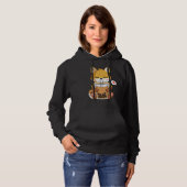 Fox Drinking Boba Bubble Tea Lover Hoodie (Vorne ganz)