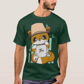 Fox Drinks Blumenmilch mit Boba T-Shirt