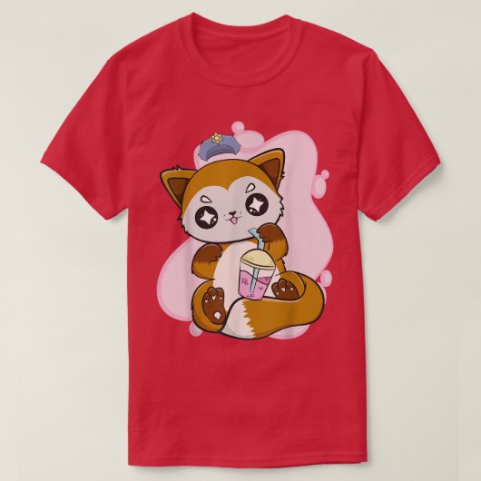 Fox Drinks Boba und Bubble Tee für Polizeibeamte (Design vorne)