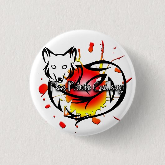 Fox druckt Galerie-Knopf Button (Vorderseite)