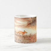 Fox durch das Feld Kaffeetasse (Mittel)