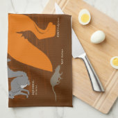 Fox durch die Gaswerke, Teetuch Geschirrtuch (Viertel Falte)