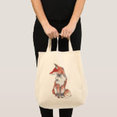 Fox durch Inkspot Kissen Tragetasche (Vorderseite (Produkt))