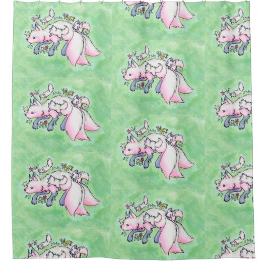 Fox Duschvorhang (Vorderseite)