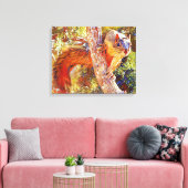 Fox Eichhörnchen Nah Fotokunstdruck Leinwanddruck (Insitu (Wohnzimmer))