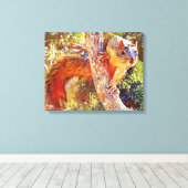 Fox Eichhörnchen Nah Fotokunstdruck Leinwanddruck (Insitu (Holzboden))