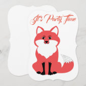 Fox-Einladung Einladung (Vorne/Hinten)