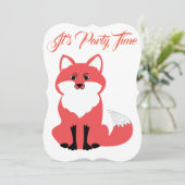 Fox-Einladung Einladung (Stehend Vorderseite)