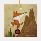 Fox Einrad-mehr als ein Eroberer Keramikornament (Vorderseite)