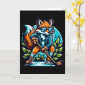 Fox-Eishockey-Cool-Style-Brille Karte (Gelbe Blume)