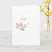 Fox entschuldigt karte (Gelbe Blume)