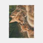 Fox-Entwurf Fleecedecke (Vorderseite)