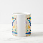 Fox Expressive abstrakte Tierkunst Kaffeetasse (Mittel)