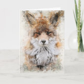 FOX FACE BLANK ALL-OCCASION CARD KARTE (Vorderseite)