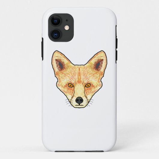 Fox Face Case-Mate iPhone Hülle (Rückseite)
