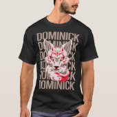 Fox Face - Dominick Name T-Shirt (Vorderseite)