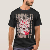 Fox Face - Emmett Name T-Shirt (Vorderseite)