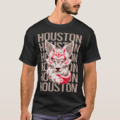 Fox Face - Houston Name T-Shirt (Vorderseite)