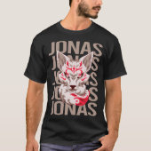Fox Face - Jonas Name T-Shirt (Vorderseite)