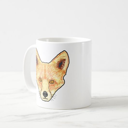 Fox Face Kaffeetasse (Vorderseite Links)