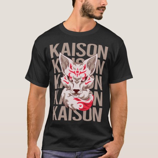 Fox Face - Kaison Name T-Shirt (Vorderseite)