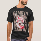Fox Face - Kamryn Name T-Shirt (Vorderseite)