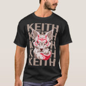 Fox Face - Keith Name T-Shirt (Vorderseite)