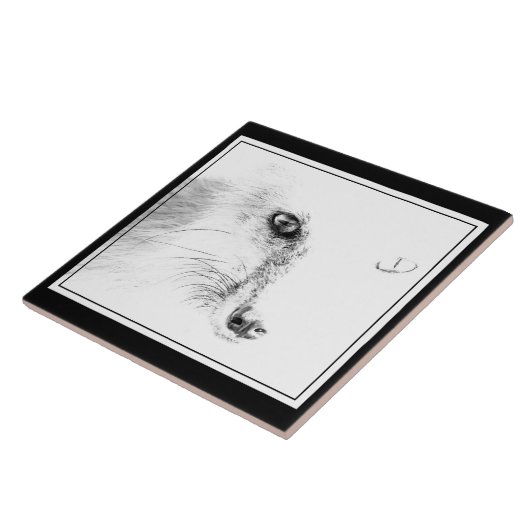 Fox Face Keramik Tile Fliese (Seite)