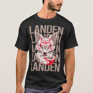 Fox Face - Landen Name T-Shirt