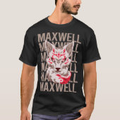 Fox Face - Maxwell Name T-Shirt (Vorderseite)