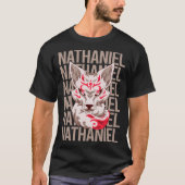 Fox Face - Nathaniel Name T-Shirt (Vorderseite)