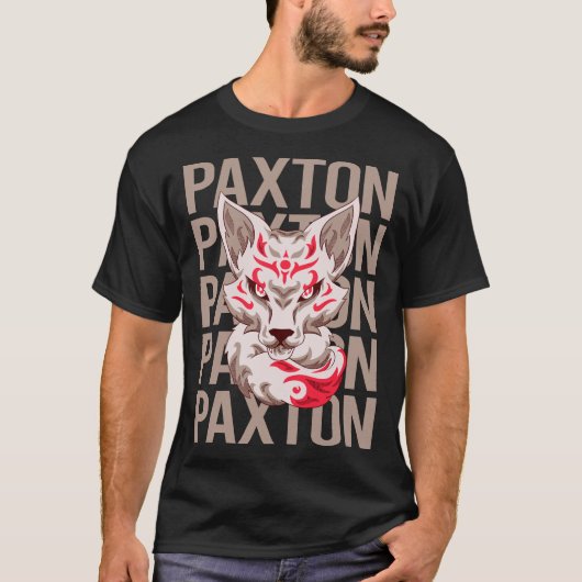 Fox Face - Paxton Name T-Shirt (Vorderseite)