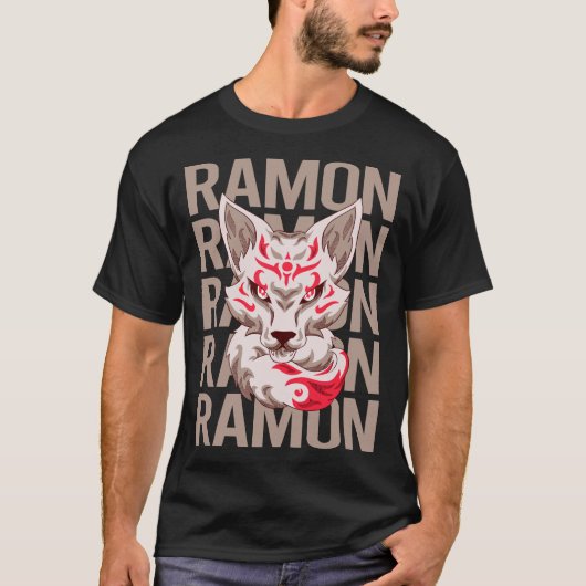 Fox Face - Ramon Name T-Shirt (Vorderseite)